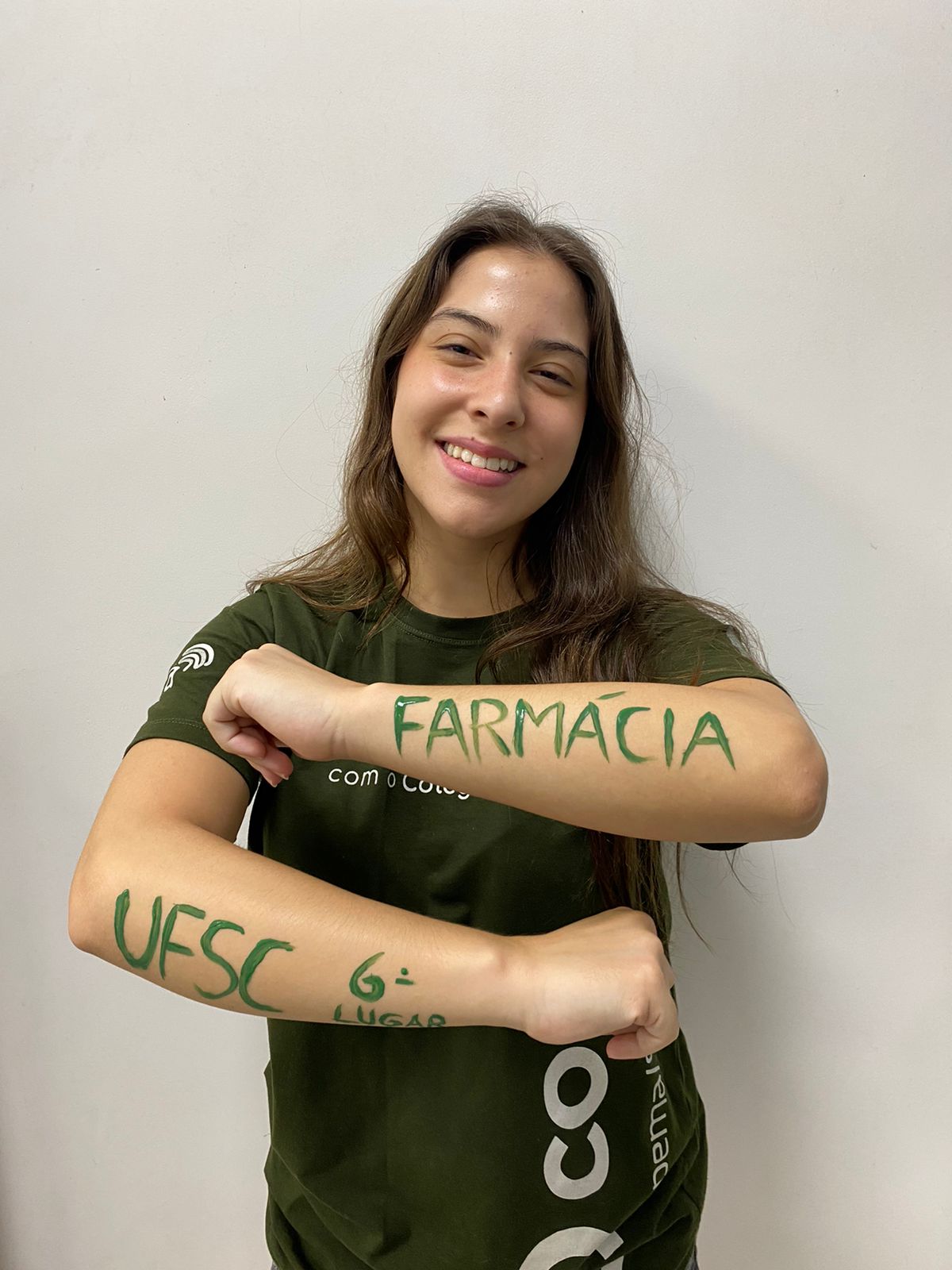 Maria Eduarda, 6º lugar em Farmácia na UFSC