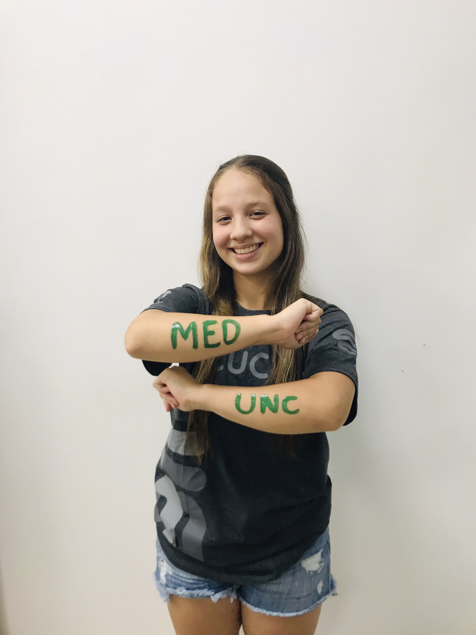 Sofia, aprovada em Medicina na UNC